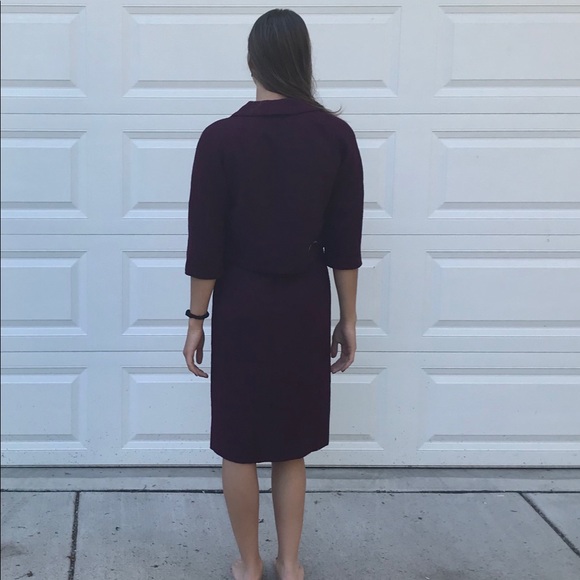 Vntg 1950 Saks Fifth Avenue 2 piece purple set - Picture 10 of 15